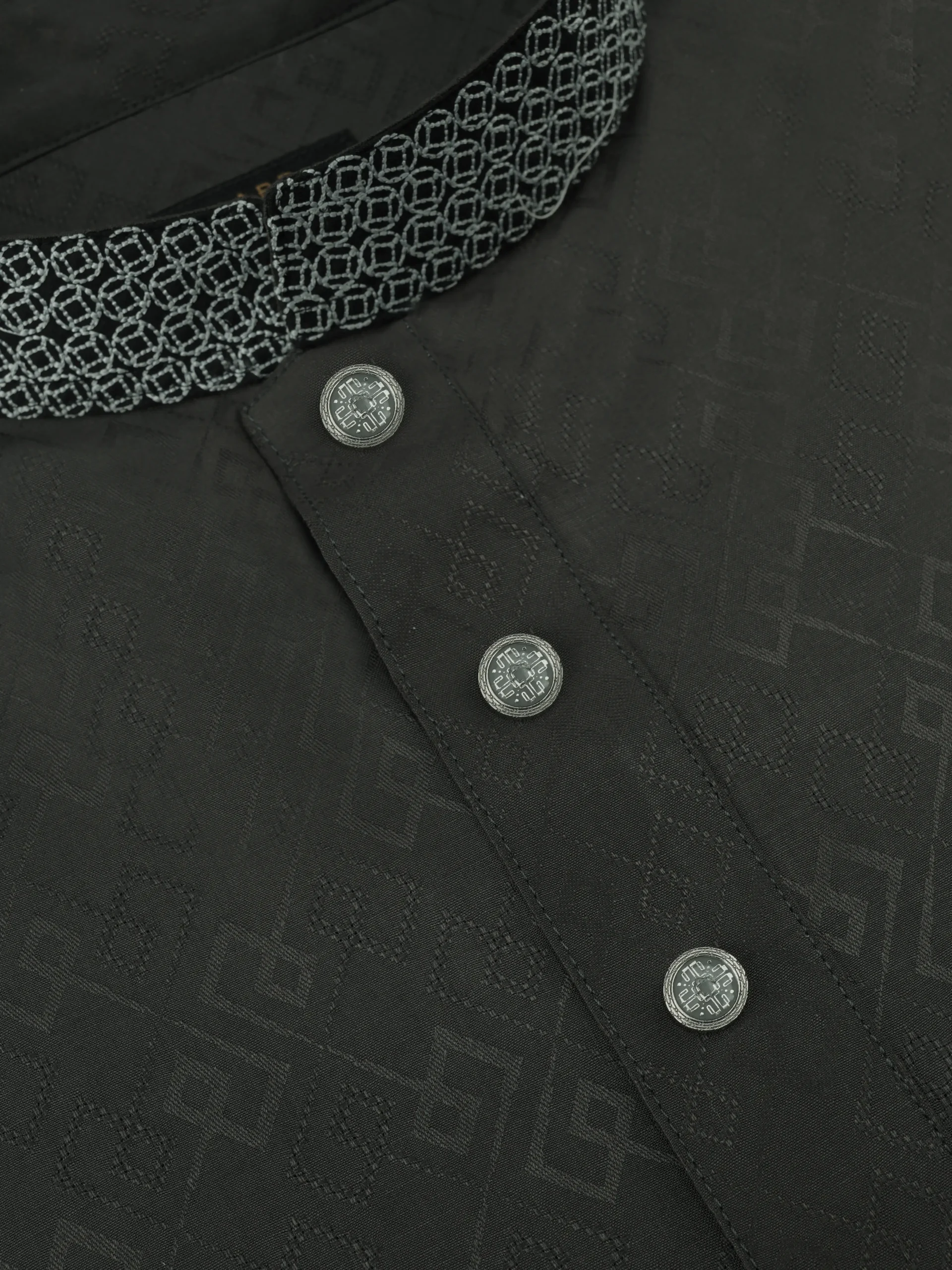 Vanguard Charcoal Gray Signature Panjabi (1)